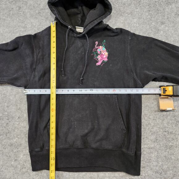 VTG Y2K Champion Reverse Weave Womens M Medium Tiger Floral Sweatshirt Hoodie - Picture 11 of 13